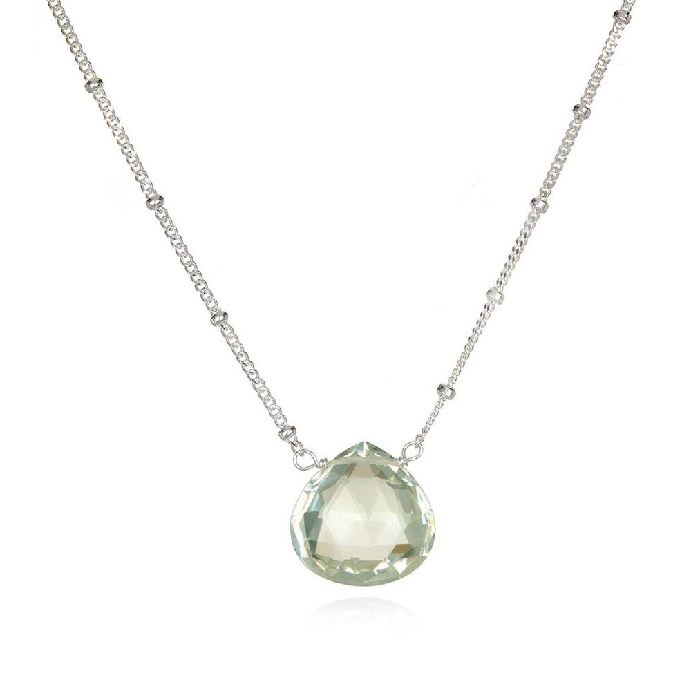 Satya cosmic consciousness necklace grn amethyst